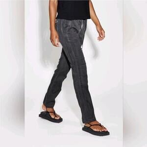 COTTON CITIZEN LONDON SNAP PANT BLACK CARGO JEANS XS SIDE BUTTONS BAGGY